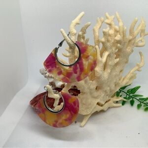 Nice fan style earrings, NWOT